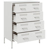 Weißes Sideboard Gruet 68x39x89cm (Stahl)