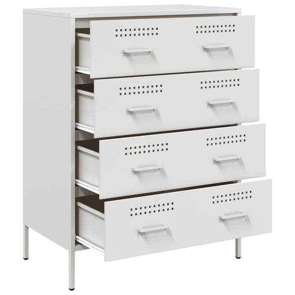 Weißes Sideboard Gruet 68x39x89cm (Stahl)
