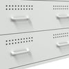 Weißes Sideboard Gruet 68x39x89cm (Stahl)