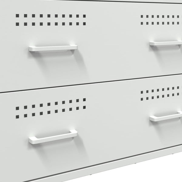 Weißes Sideboard Gruet 68x39x89cm (Stahl)