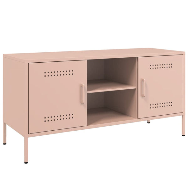 Pinkfarbenes TV-Board Saint 100,5x39x50,5cm (Stahl)