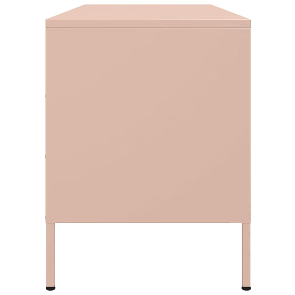 Pinkfarbenes TV-Board Saint 100,5x39x50,5cm (Stahl)