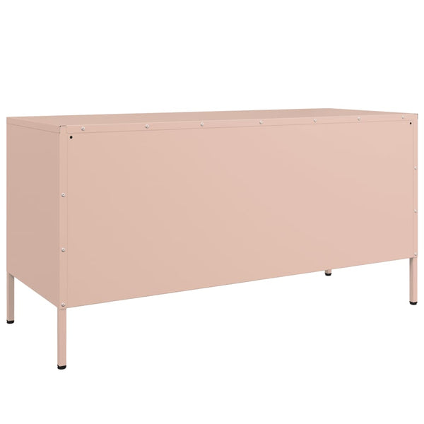 Pinkfarbenes TV-Board Saint 100,5x39x50,5cm (Stahl)