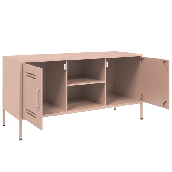 Pinkfarbenes TV-Board Saint 100,5x39x50,5cm (Stahl)