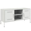Weißes TV-Lowboard Saint 100,5x39x50,5cm (Stahl)