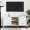 Weißes TV-Lowboard Saint 100,5x39x50,5cm (Stahl)