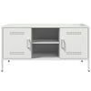 Weißes TV-Lowboard Saint 100,5x39x50,5cm (Stahl)
