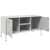 Weißes TV-Lowboard Saint 100,5x39x50,5cm (Stahl)