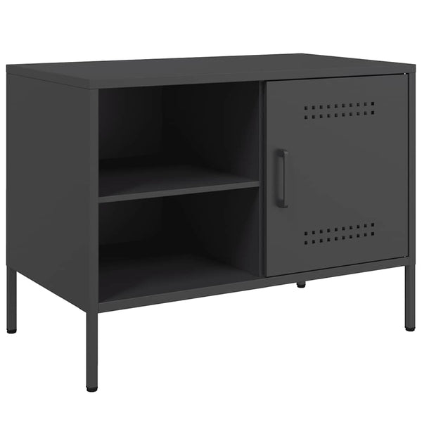 TV-Rack Cartagina, schwarz 68x39x50,5cm (Stahl)