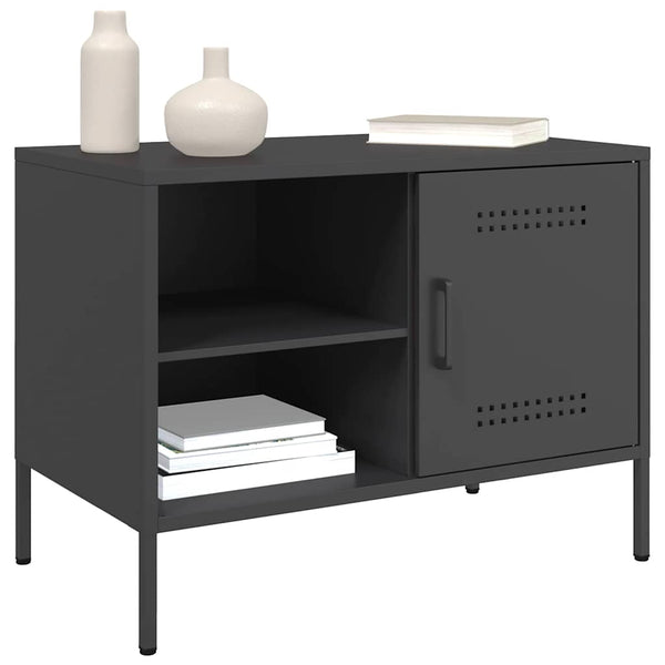 TV-Rack Cartagina, schwarz 68x39x50,5cm (Stahl)