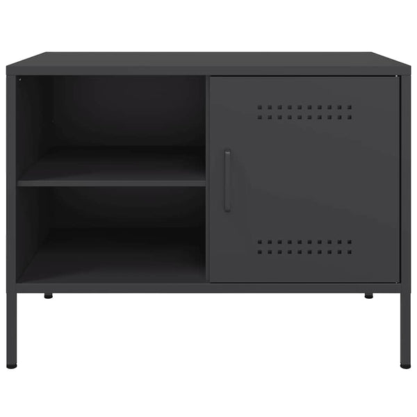 TV-Rack Cartagina, schwarz 68x39x50,5cm (Stahl)