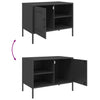 TV-Rack Cartagina, schwarz 68x39x50,5cm (Stahl)