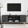Schwarzes TV-Möbel Cartagina 68x39x50,5cm (2 St., Stahl)