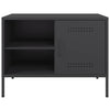 Schwarzes TV-Möbel Cartagina 68x39x50,5cm (2 St., Stahl)