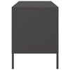 Schwarzes TV-Möbel Cartagina 68x39x50,5cm (2 St., Stahl)