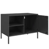 Schwarzes TV-Möbel Cartagina 68x39x50,5cm (2 St., Stahl)