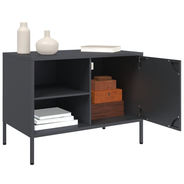 Antrasiitti tv-taso Cartagina 68x39x50,5cm (teräs)