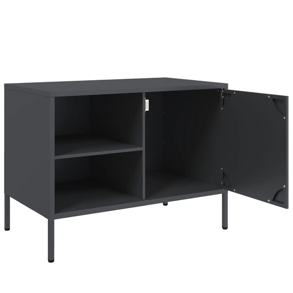 Antrasiitti tv-taso Cartagina 68x39x50,5cm (teräs)