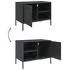 Antrasiitti tv-taso Cartagina 68x39x50,5cm (teräs)