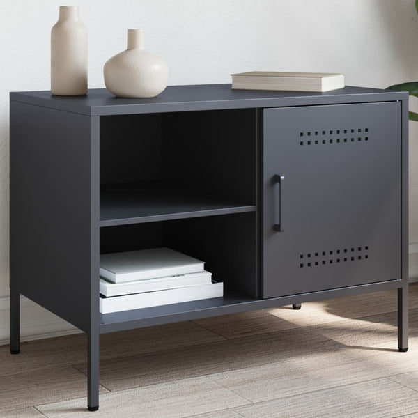 Antrasiitti tv-taso Cartagina 68x39x50,5cm (teräs)