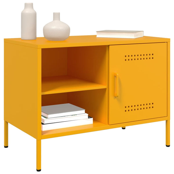 Senfgelbes TV-Möbel Cartagina 68x39x50,5cm (Stahl)