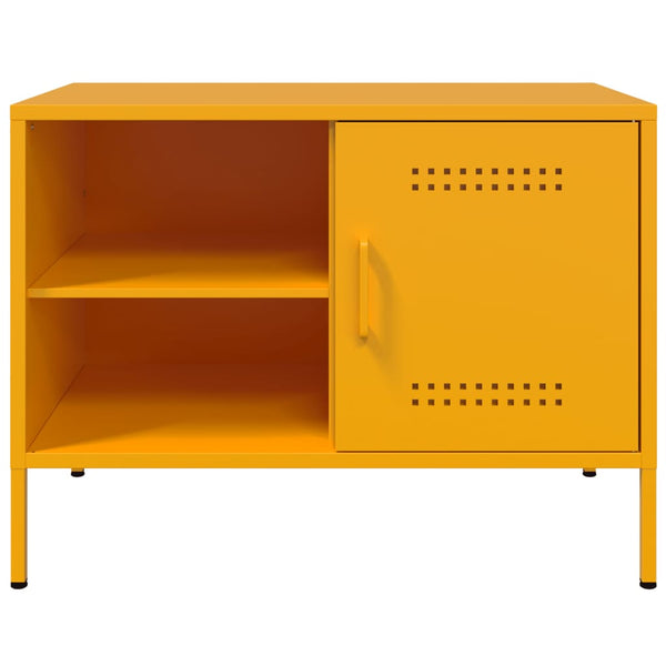 Senfgelbes TV-Möbel Cartagina 68x39x50,5cm (Stahl)