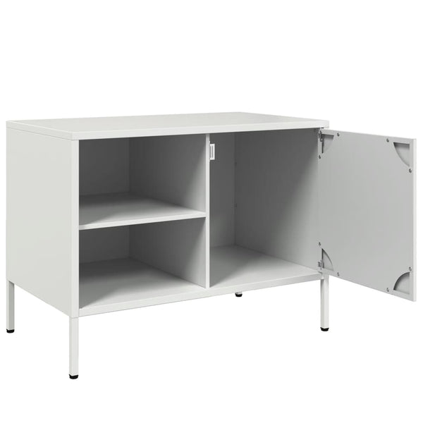 Valkoinen tv-taso Cartagina 68x39x50,5cm (teräs)