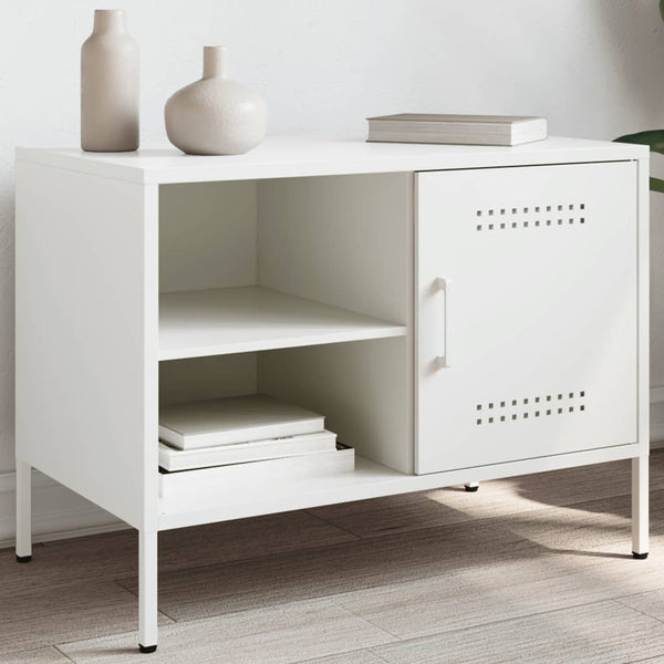 Valkoinen tv-taso Cartagina 68x39x50,5cm (teräs)