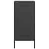 Schwarzer Beistellschrank Ivo 36x39x79cm (2 Stk. kaltgewalzter Stahl)