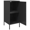 Schwarzer Beistellschrank Ivo 36x39x79cm (2 Stk. kaltgewalzter Stahl)