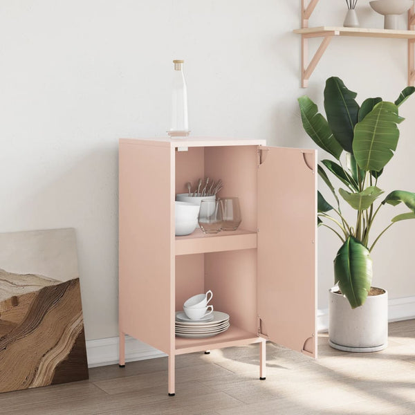 Pinke Kommode Ivo 36x39x79cm (kaltgewalzter Stahl)