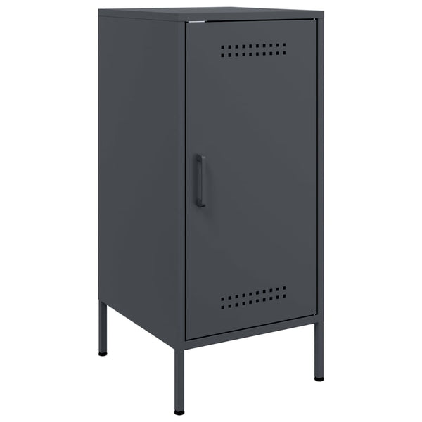 Anthrazit Beistelltische Ivo 36x39x79cm (2 Stk. kaltgewalzter Stahl)