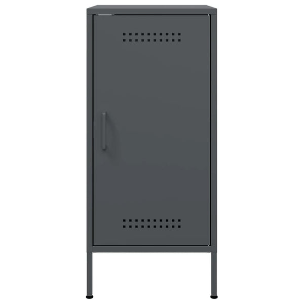 Anthrazit Beistelltische Ivo 36x39x79cm (2 Stk. kaltgewalzter Stahl)