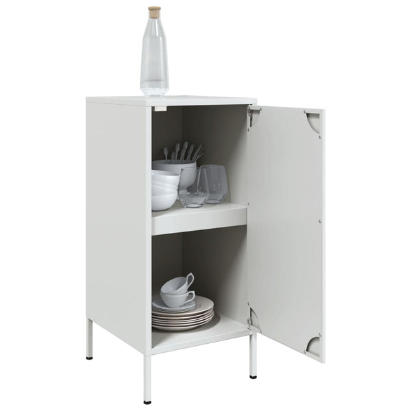 Weiße Kommode Ivo 36x39x79cm (kaltgewalzter Stahl)