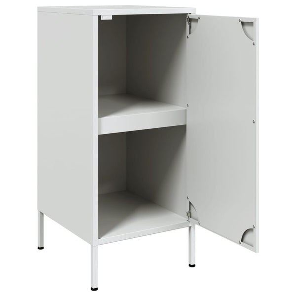 Weiße Kommode Ivo 36x39x79cm (kaltgewalzter Stahl)