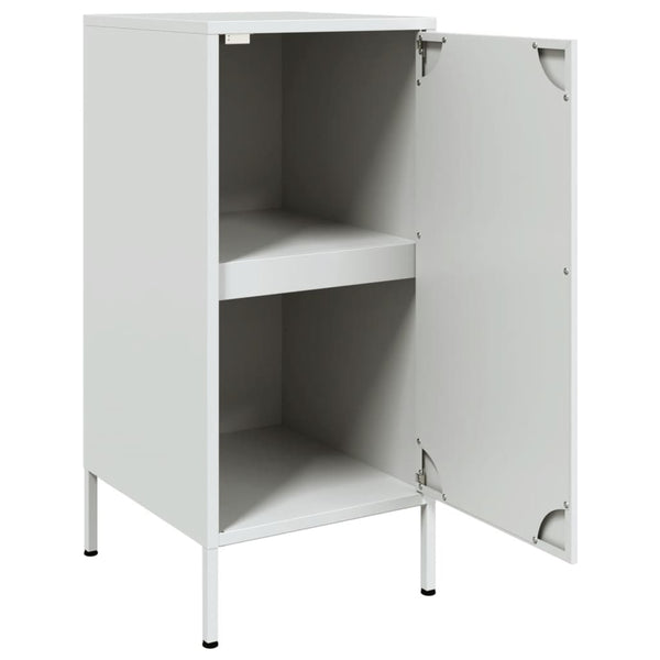 Weiße Kommode Ivo 36x39x79cm (2 Stk. kaltgewalzter Stahl)