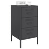 Schwarzer TV-Schrank Shyheim 36x39x68cm (kaltgewalzter Stahl)