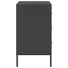 Schwarzer TV-Schrank Shyheim 36x39x68cm (kaltgewalzter Stahl)