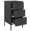 Schwarzer TV-Schrank Shyheim 36x39x68cm (kaltgewalzter Stahl)