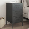 Schwarzer TV-Schrank Shyheim 36x39x68cm (kaltgewalzter Stahl)