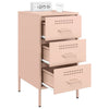 Pink Nachttisch Shyheim 36x39x68cm (kaltgewalzter Stahl)