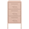 Pink Nachttisch Shyheim 36x39x68cm (kaltgewalzter Stahl)