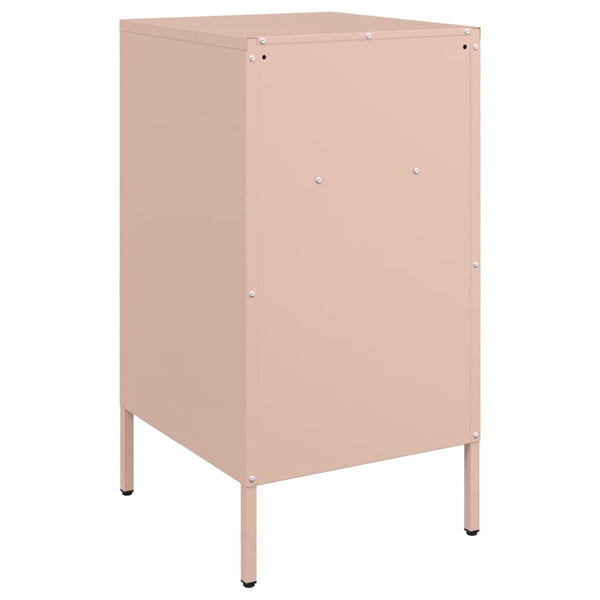 Pink Nachttisch Shyheim 36x39x68cm (kaltgewalzter Stahl)