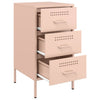 Pink Nachttisch Shyheim 36x39x68cm (kaltgewalzter Stahl)