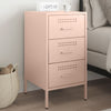 Pink Nachttisch Shyheim 36x39x68cm (kaltgewalzter Stahl)