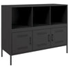 Schwarzes Sideboard Melti 100,5x39x79cm (kaltgewalzter Stahl)