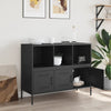 Schwarzes Sideboard Melti 100,5x39x79cm (kaltgewalzter Stahl)