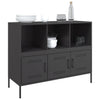 Schwarzes Sideboard Melti 100,5x39x79cm (kaltgewalzter Stahl)