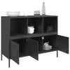 Schwarzes Sideboard Melti 100,5x39x79cm (kaltgewalzter Stahl)