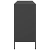 Schwarzes Sideboard Melti 100,5x39x79cm (kaltgewalzter Stahl)